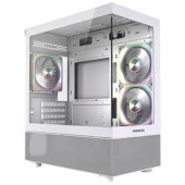 Корпус Powercase Корпус Vision Micro M2 ARGB, Tempered Glass, 3x 120mm ARGB PWM Fan, белый, mATX  (CVMWM2-A3)