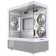 Корпус Powercase Корпус Vision Micro M2 ARGB, Tempered Glass, 3x 120mm ARGB PWM Fan, белый, mATX  (CVMWM2-A3)