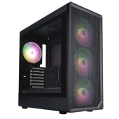 Корпус 1STPLAYER Корпус AU8 ARGB Black / E-ATX / 4x140mm ARGB fans / AU8-BK-4FE7-14