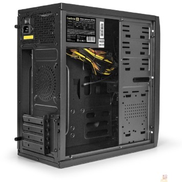 Корпуса Exegate EX272746RUS Корпус Minitower Exegate QA-412U Black, mATX, <XP450, Black, 120mm>, 2*USB+2*USB3.0, Audio-1