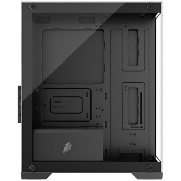 Корпус 1STPLAYER MIKU Mi2 Black / mATX / 3x120mm LED fans / Mi2-BK-3F1-2