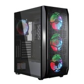 корпус Ginzzu GL300 FAN 12CM RGB*4 USB3.0 Window