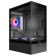 корпус Ginzzu CL475 mATX FAN 3*12LC4 передняя панель Стекло