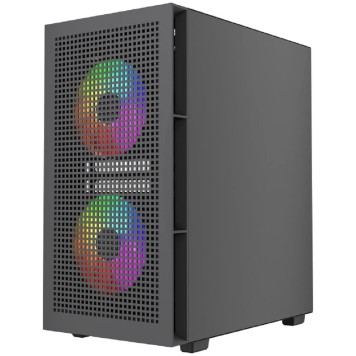 Корпус Powercase Корпус Mistral SM05 ARGB, Tempered Glass, 3x120mm ARGB PWM fans, чёрный, mATX  (CMMSM05B-A3)-2