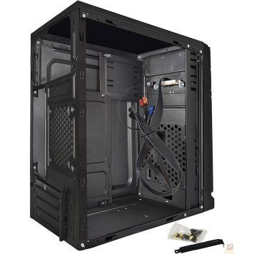 Корпуса Exegate EX283058RUS Корпус Minitower ExeGate BAA-106 Black, mATX, <AAA400, 80mm>, 2*USB, Audio-1