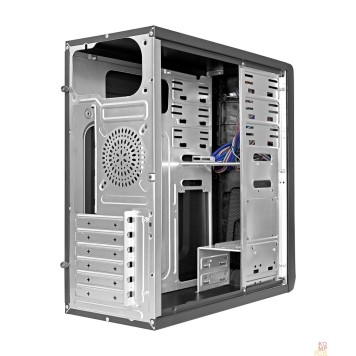 Корпуса Exegate EX283217RUS Корпус Miditower ExeGate CP-603UB Black, ATX, <CP450W, 80mm>, 2*USB+2*USB3.0, Audio, замок блокировки кнопки питания-1