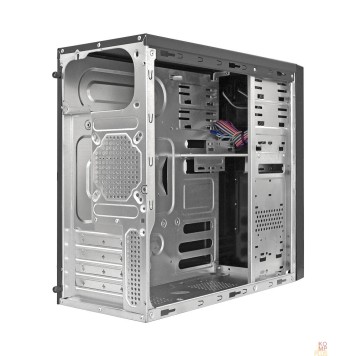 Корпуса Exegate EX283238RUS Корпус Minitower ExeGate MA-372UX Black, mATX <UN500, 120mm> 2*USB+2*USB3.0, Audio-1