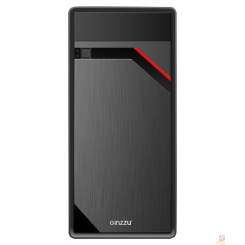 корпус Ginzzu D180 2*USB 2.0,AU w/o PSU-1