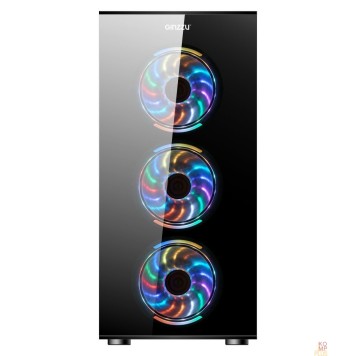 корпус Ginzzu CL280 FAN 12CM RGB*4 USB3.0 Window-1