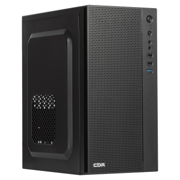 Корпус CBR Корпус mATX Minitower MX12, c БП 500W PSU-ATX500-08EC (500W/80mm), 1*USB 3.0, 2*USB 2.0, HD Audio+Mic, Black PCC-MATX-MX12-500W2