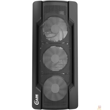 Корпус Powercase CMIXB-F4 Корпус Mistral X4 Mesh, Tempered Glass, 4x 120mm fan, чёрный, ATX  (CMIXB-F4)-1