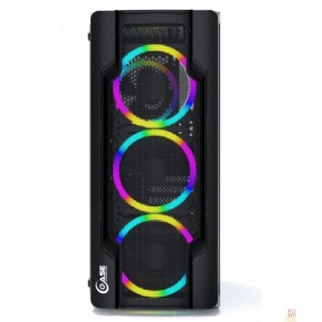 Корпус Powercase CMIXB-L4 Корпус Mistral X4 Mesh LED, Tempered Glass, 4x 120mm fan, чёрный, ATX  (CMIXB-L4)-2