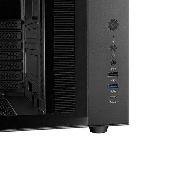 Корпус CBR Корпус ATX Cube X800BK, без БП, 1*USB Type-C, 1*USB 3.0, 1*USB 2.0, HD Audio+Mic, Black PCC-ATX-X800BK-WPSU-1