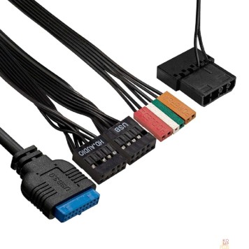 Корпуса Exegate EX287884RUS ExeGate mEVO-9302-RGB-500W-12 (mATX, БП 500NPX с вент. 12см, 2*USB+1*USB3.0, HD аудио, черный с RGB подсветкой)-2