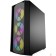 Корпус Powercase CMRMX-L3 Корпус Rhombus X3 Mesh LED, Tempered Glass, 3x 120mm 5-color fan, чёрный, ATX  (CMRMX-L3)