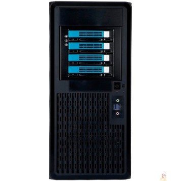 Корпус BigTower InWin PE689BLUSB3.0*2+A(HD)+fron fan 120mm*1+rear fan 120mm*1+ 2*2SATA+1*1SATA+Intrusion Switch/ holes for SL20” RACKMOUNT  w/o PSU 6141921-2
