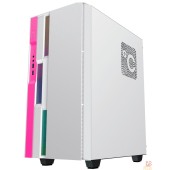 Корпуса GameMax Корпус Brufen C3 WP без БП, MidiT, ATX, Бело-роз, Зак. стекл., USB 3.0, 1*120; 1*140мм вент.