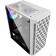 Корпус Powercase CMIMTW-L3 Корпус Mistral Micro T3W, Tempered Glass, Mesh, 2x 140mm + 1х 120mm 5-color fan, белый, mATX  (CMIMTW-L3)
