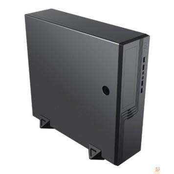 Корпус EL555BK PM-300TFX 80+Bronze U3.0*2+U2*2+2*combo Audio; fan 9cm; intrusion switch POWERMAN Slim Case 6143524-1