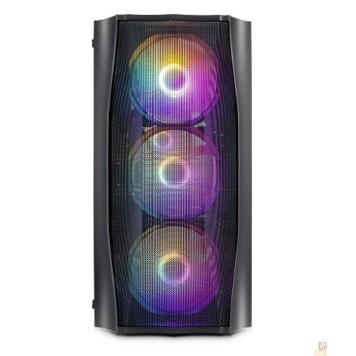 Корпус 1STPLAYER Корпус FIREBASE X3-M Black / mATX, TG / 4x120mm LED fans inc. / X3-M-BK-4F1-1
