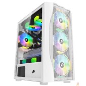Корпус 1STPLAYER Корпус FIREBASE X3-M White / mATX, TG / 4x120mm LED fans inc. / X3-M-WH-4F1-W