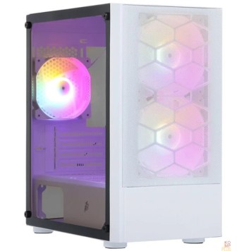 Корпус 1STPLAYER Корпус FIREBASE X4-M White / mATX, TG / 1x120mm & 2x140mm LED fans inc. / X4-M-WH-2F1P-W-1F1-W-1