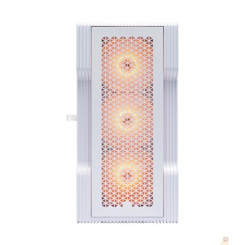 Корпус 1STPLAYER Корпус TRILOBITE T3 White / mATX, TG / 4x 120mm LED fans inc. / T3-WH-4F1-W-1