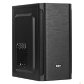 Корпус CBR Корпус mATX Minitower MX10, c БП PSU-ATX400-12EC (400W/120mm), 2*USB 2.0, HD Audio+Mic, Black PCC-MATX-MX10-400W