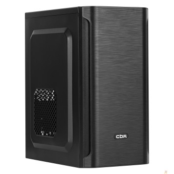 Корпус CBR Корпус mATX Minitower MX10, c БП PSU-ATX400-12EC (400W/120mm), 2*USB 2.0, HD Audio+Mic, Black PCC-MATX-MX10-400W