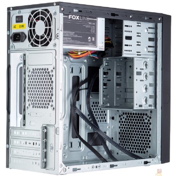 Корпус Foxline FL-733(R)-FZ500R  mATX, 2x5.25EXT, 2x3.5EXT, 5x3.5INT, 2xUSB2.0, HDA, w/o FAN, w/500W ATX PSU, w/1.2m EU pwr cord-1