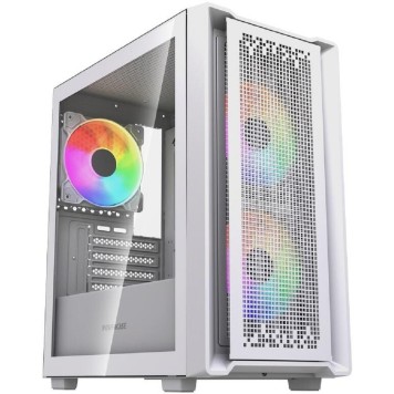 Корпус Powercase Корпус Mistral SM04 ARGB, Tempered Glass, Front Nylon Filter, 3x120mm ARGB PWM fans, белый, mATX  (CMMSM04W-A3)