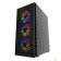 Корпус Powercase Mistral Z4C Mesh LED, Tempered Glass, 4x 120mm 5-color fan, чёрный, ATX  (CMIZ4C-L4)