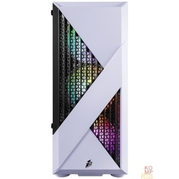 Корпус 1STPLAYER FIREROSE F3-A White / ATX, TG / 4x120mm LED fans inc. / F3-A-WH-4F1-1