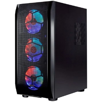 корпус Ginzzu GL300 FAN 12CM RGB*4 USB3.0 Window-2