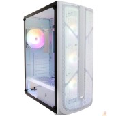 Корпус 1STPLAYER FIREBASE X4 White / ATX, TG / 4x120mm LED fans inc. / X4-WH-4F1-W
