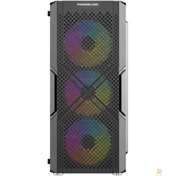 Корпус Powercase MISTRAL T4B, TEMPERED GLASS, 4X 120MM 5-COLOR FAN, ЧЁРНЫЙ, ATX (CMITB-L4)-2