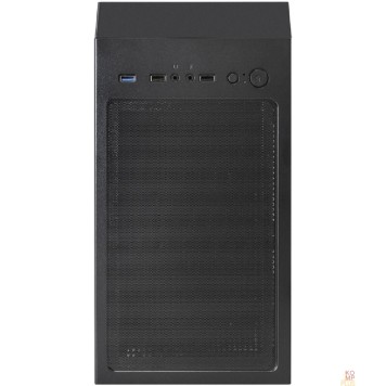 Корпуса Exegate EX292859RUS Корпус Miditower ExeGate EVO-8243 (ATX, без БП, 2*USB+1*USB3.0, черный, 3 вент. с RGB подсветкой, боковая панель - закаленное стекло)-2