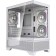 Корпус Powercase Корпус Vision Micro M4W, Tempered Glass, Type-C, 3x 120mm ARGB PWM Fan, белый, mATX  (CVMM4W-A3)