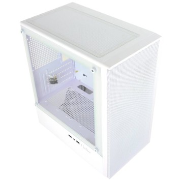 корпус Ginzzu CL411 mATX передняя панель Сетка белый-1