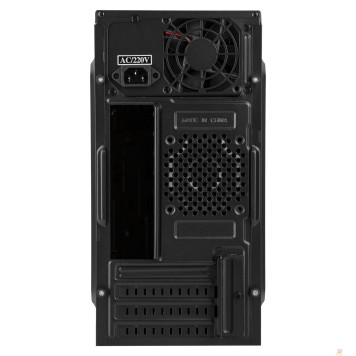 Корпус CBR Корпус mATX Minitower MX10, c БП PSU-ATX400-08EC (400W/80mm), 2*USB 2.0, HD Audio+Mic, Black PCC-MATX-MX10-400W2-2