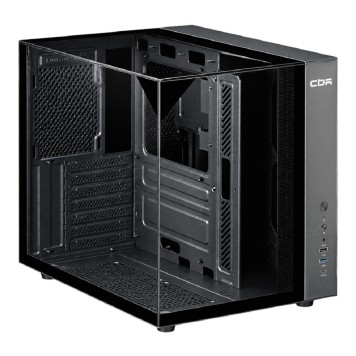 Корпус CBR Корпус ATX Cube X800BK, без БП, 1*USB Type-C, 1*USB 3.0, 1*USB 2.0, HD Audio+Mic, Black PCC-ATX-X800BK-WPSU
