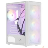 Корпус 1STPLAYER FD3 White / ATX / 4x120mm LED fans inc. / FD3-WH-4F1-W