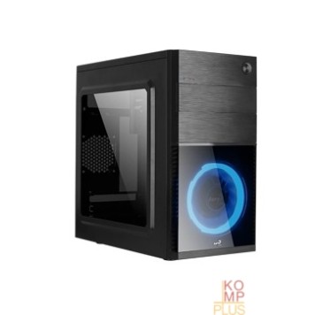 Корпус Корпус MiniTower AeroCool CS-105 blue RGB fan (mATX, 1xUSB3.0, 1xUSB2.0 без БП) (4718009152540)