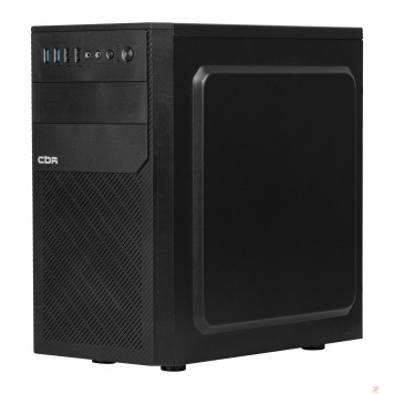 Корпус CBR Корпус mATX Minitower RD880, c БП PSU-ATX450-12EC (450W/120mm), 2*USB 3.0, 2*USB 2.0, HD Audio+Mic, кабель питания 1.2м, Black PCC-MATX-RD880-450W-1
