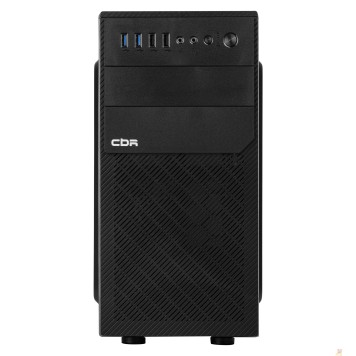 Корпус CBR Корпус mATX Minitower RD880, c БП PSU-ATX450-12EC (450W/120mm), 2*USB 3.0, 2*USB 2.0, HD Audio+Mic, кабель питания 1.2м, Black PCC-MATX-RD880-450W-2