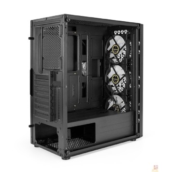 Корпуса Exegate EX294965RUS Корпус Miditower ExeGate EVO-9202 (ATX, без БП, с окном, 1*USB+1*USB3.0, аудио, 3 вент. 12см с RGB подсветкой)-2