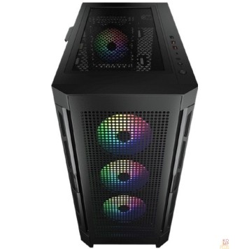 Корпуса Cougar Airface Pro RGB Black 4x120MM ARGB FAN, ARGB FAN HUB, БЕЗ БП, ЧЕРНЫЙ, E-ATX-1