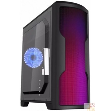 Корпуса Gamemax G562 Matrix ATX case, black, w/o PSU, w/1xUSB3.0+2xUSB2.0, w/1x12cm 32xLeds Blue LED rear fan