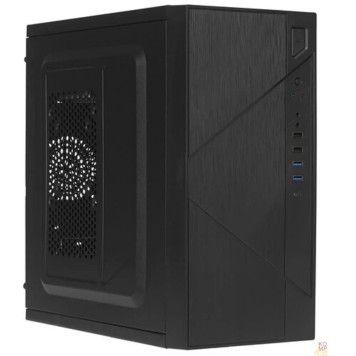 Корпус Foxline FZ-059-SX450R-U32C Case Forza mATX case, black, w/PSU 450W 12cm, w/2xUSB2.0, w/2xUSB3.0, w/1xType-C (USB2.0), w/pwr cord, w/o FAN