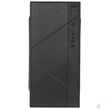 Корпус Foxline FZ-059-SX450R-U32C Case Forza mATX case, black, w/PSU 450W 12cm, w/2xUSB2.0, w/2xUSB3.0, w/1xType-C (USB2.0), w/pwr cord, w/o FAN-1